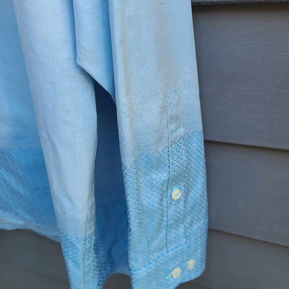 Tommy Bahama Blue Ombre Cotton Silk Button Down Shirt XL NWOT! - Picture 6 of 9
